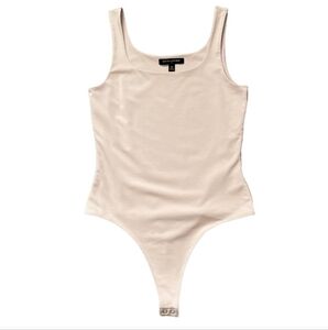 Banana Republic Light Cream Scoop Neck Tank Bodysuit